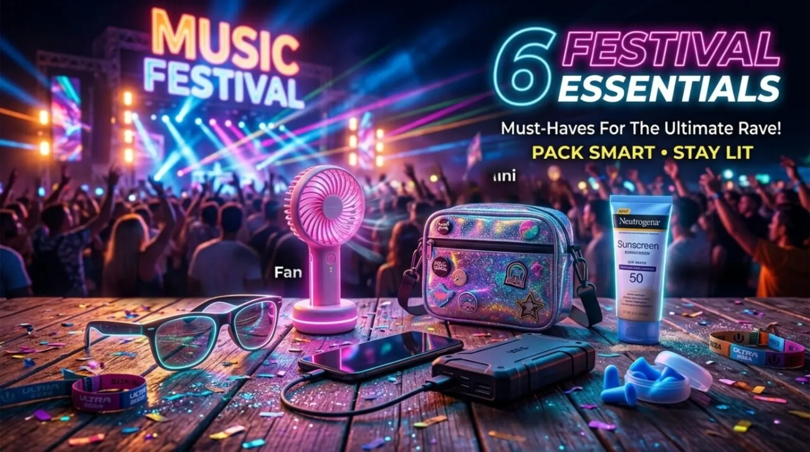 6 vật dụng không thể thiếu khi đi concert & festival